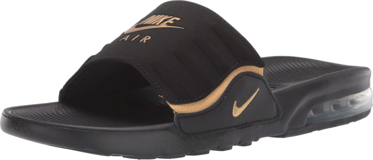 Nike Women's Air Max Camden Slide Bq4633-001, Black/Metallic Gold, 11