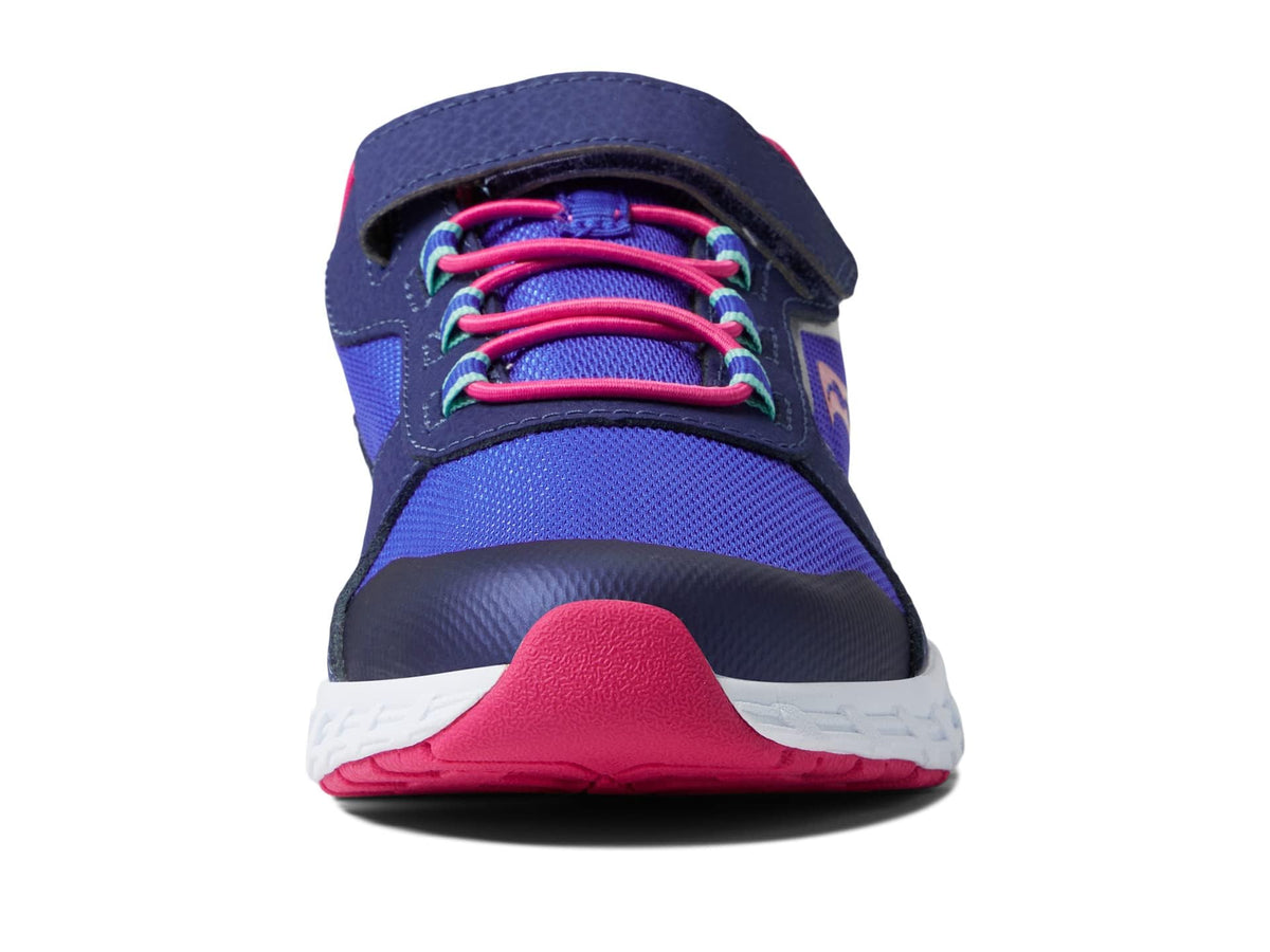 Saucony Wind Shield Alternative Closure 2.0 Running Shoe, BLUE/PINK, 12 US Unisex Big Kid