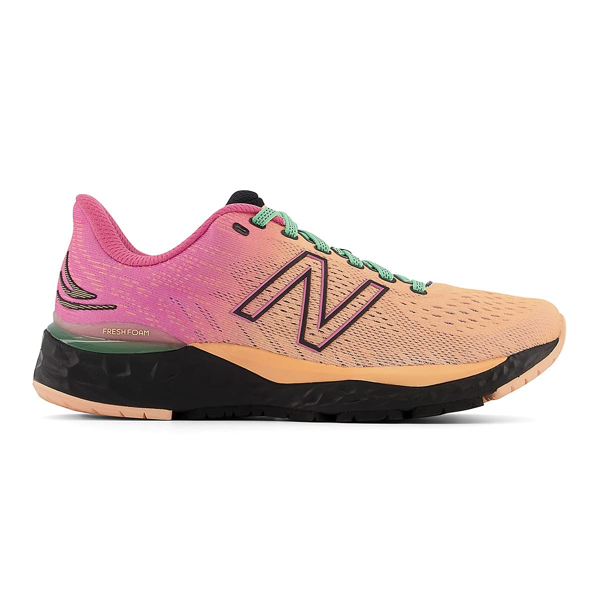 New Balance Women's Fresh Foam 880 V11 Running Shoe 9.5 Light Mango/Sporty Pink