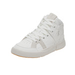 On Women's The Roger Clubhouse Mid 2 Sneaker, White/Sand, 8.5