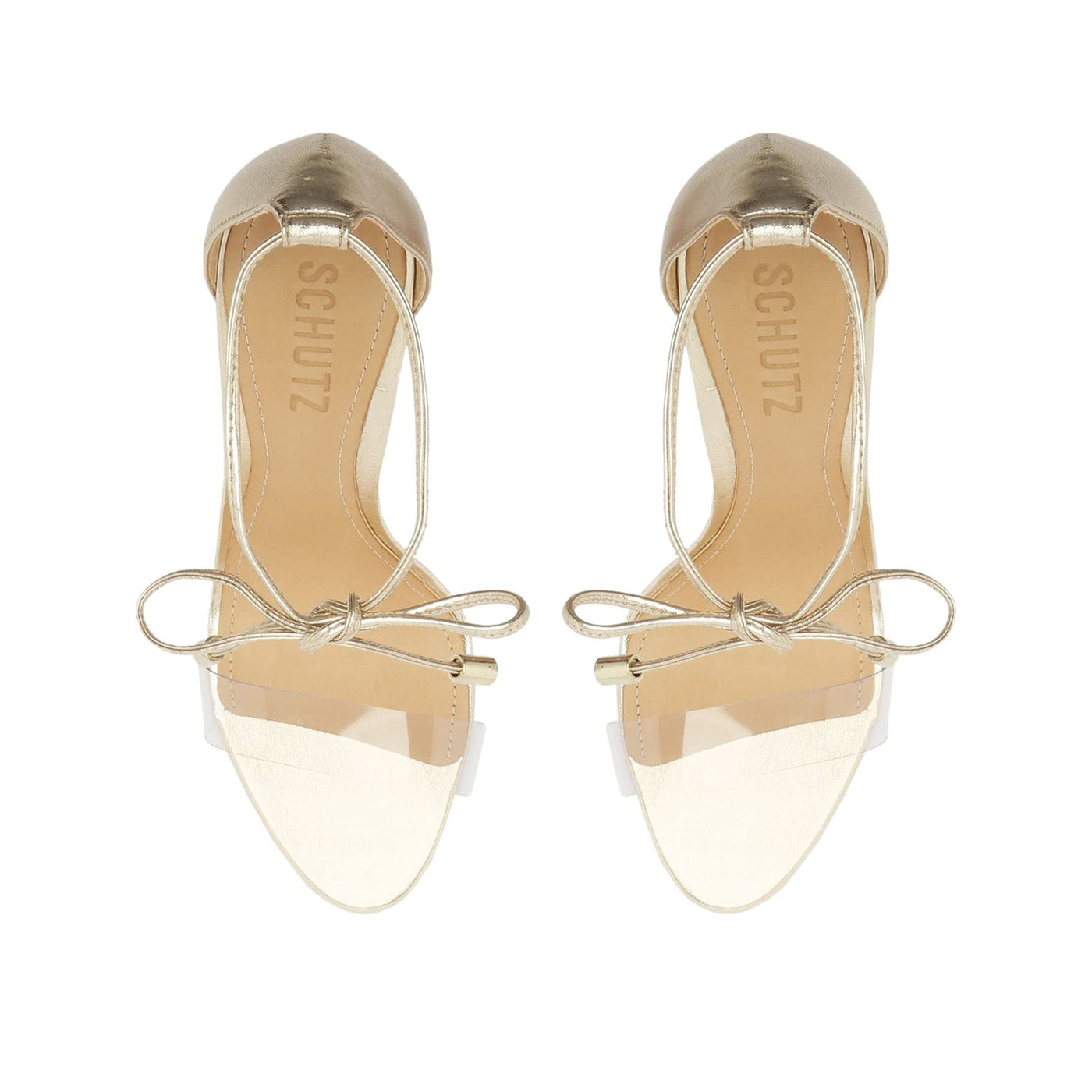 SCHUTZ Women's Josseana Metallic Leather Dress Sandal