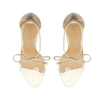 SCHUTZ Women's Josseana Metallic Leather Dress Sandal