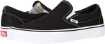 Vans Unisex Low-Top, Black White, 7.5 Narrow US Men