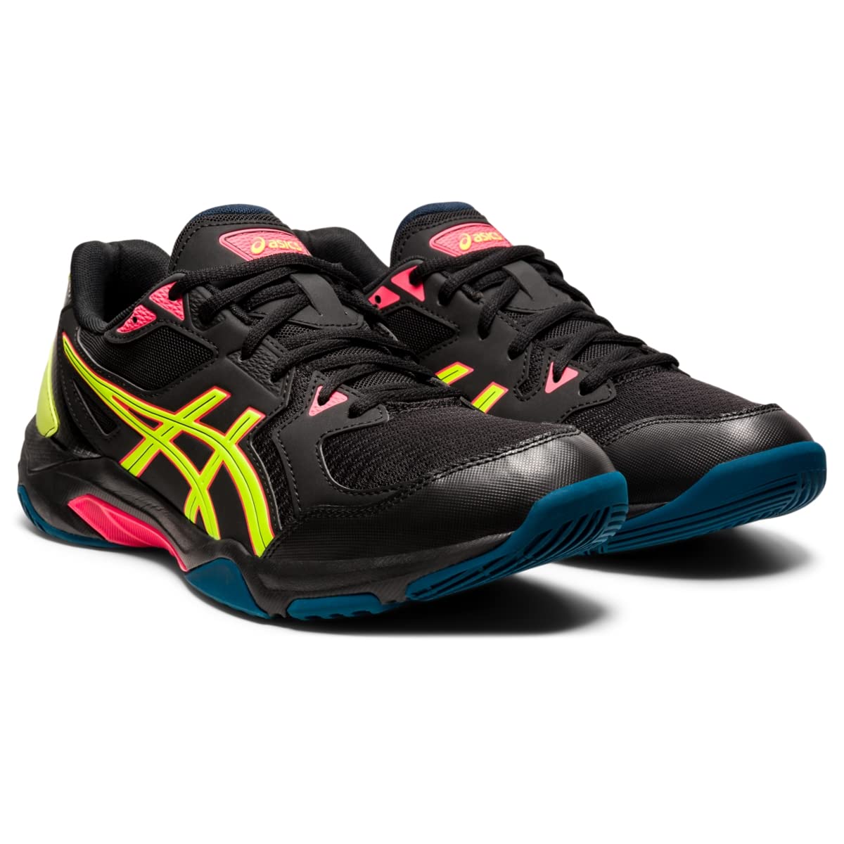 ASICS Men's Gel-Rocket 10 Court Shoes, 12, Black/Safety Yellow