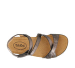 Taos Footwear Women's Grand Z Pewter Sandal 10 M