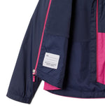 Columbia Youth Girls Rain-Zilla Jacket, Nocturnal/Pink Ice, Large