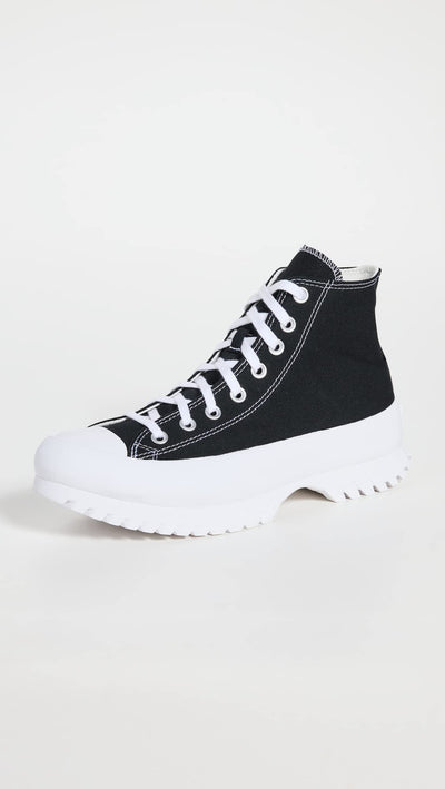 Converse Chuck Taylor All Star Lugged 2.0 Unisex, Black/Egret/White, 6.5 US Women/4.5 US Men