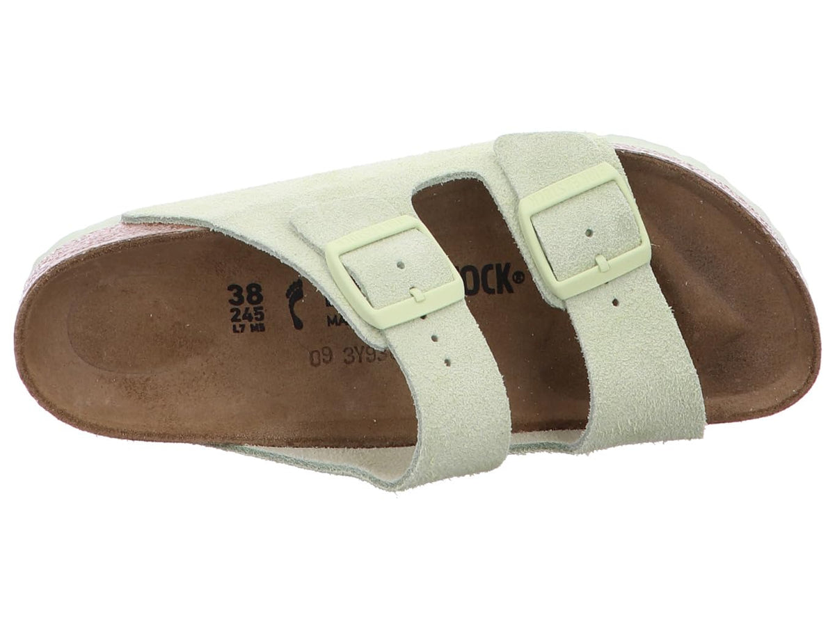 Birkenstock Unisex's Glides Slides, Green, 6 AU