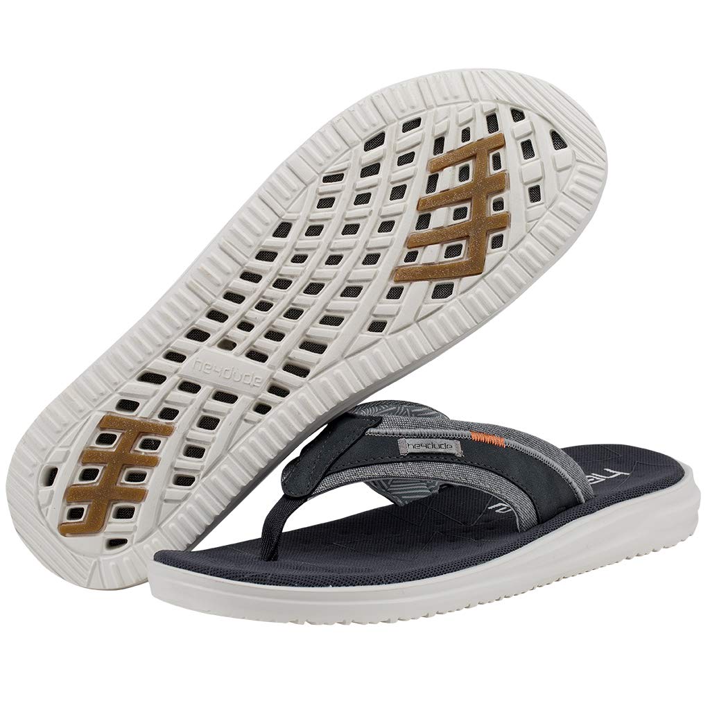 HEYDUDE Men's Sami Free Navy Size 8 | Men’s Footwear | Men’s Slip On Sandals | Comfortable & Light-Weight