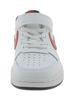 Nike Boy's Court Borough Low 2 (Little Kid) White/University Red/Black 12 Little Kid M
