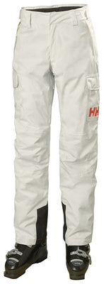 Helly-Hansen Womens Switch Cargo Insulated Waterproof Ski Pant, 048 Snow, Large