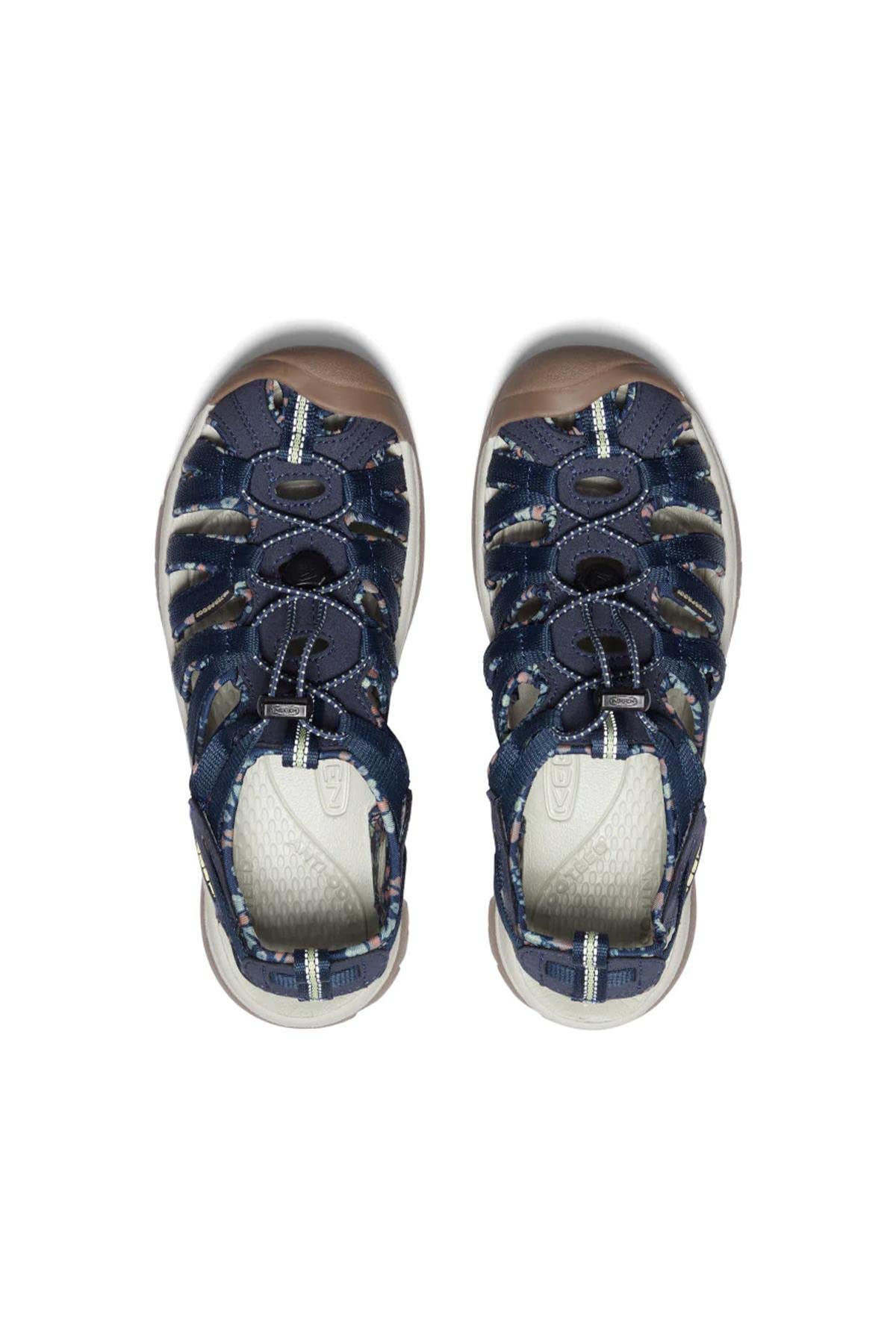 KEEN Women's Whisper Closed Toe Sport Sandals, Navy/Birch, 5