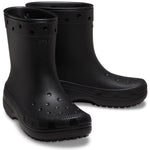 Crocs Unisex Classic Rain Boots, Black, Numeric_10 US Men