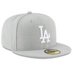 New Era Men's Fitted hat Los Angeles Dodgers Gray/White Cap 11591145 (7 1/8-56.8cm)