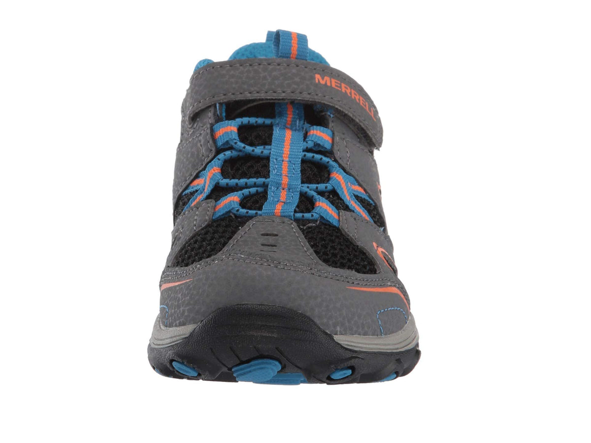 Merrell Trail Chaser Hiking Sneaker, Grey/Black, 10.5 Wide US Unisex Big_Kid