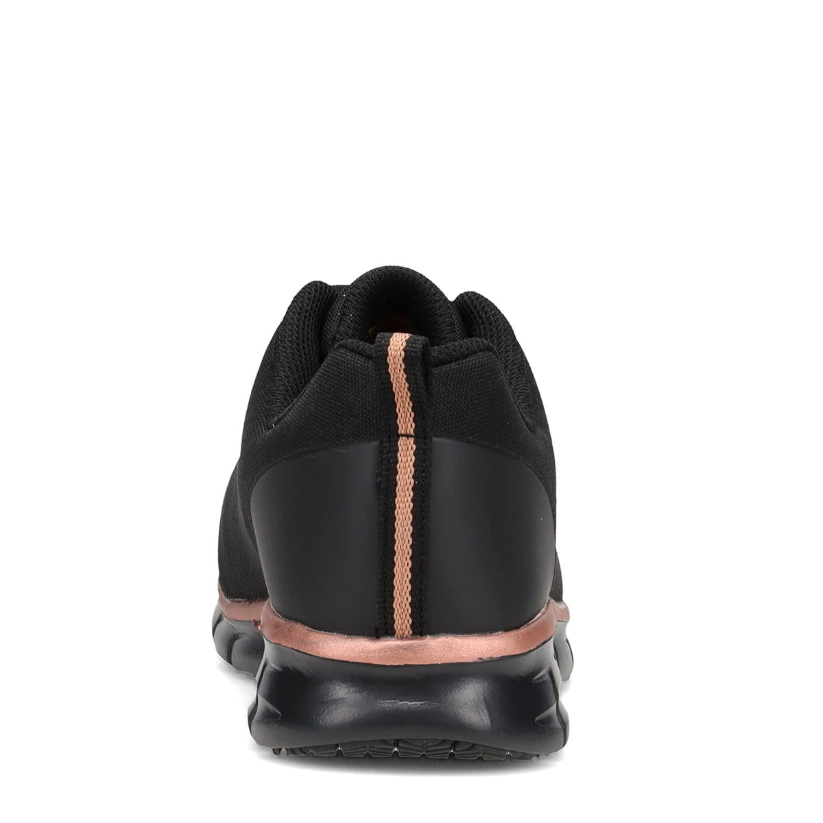 Skechers Women's Lace Up Athletic Safety Toe Industrial Shoe 6.5 Black/Gold