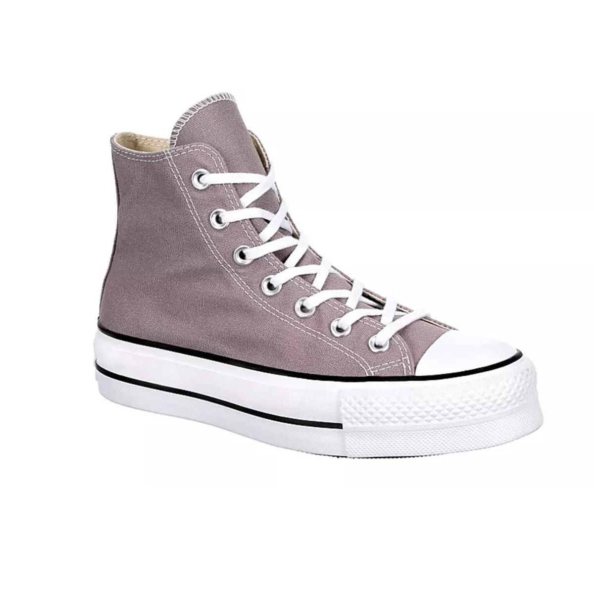 Converse Unisex Chuck Taylor All Star CTAS High Top Platform Sneaker - Vapor Mauve - Black - White 9.5