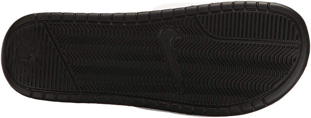 Nike Men's Benassi Just Do It Athletic Sandal (11 M US White/Black-Black)
