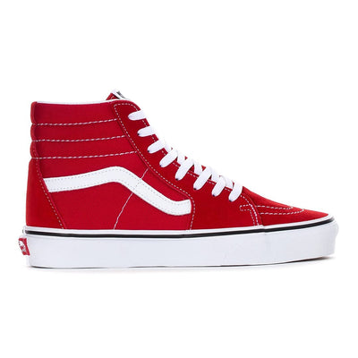 Vans Unisex Sk8-Hi Racing Red/True White Sneaker - 7.5