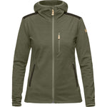 Fjallraven Keb Fleece Hoodie - Women's Laurel Green/Deep Forest X-Large