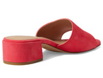 Cole Haan Calli Single Band Block Heel Sandal 40 mm Geranium Suede 8.5 B (M)