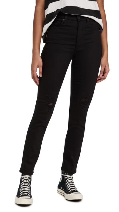 AG Adriano Goldschmied Women's Alexxis Slim Jeans, Blackboard, 28