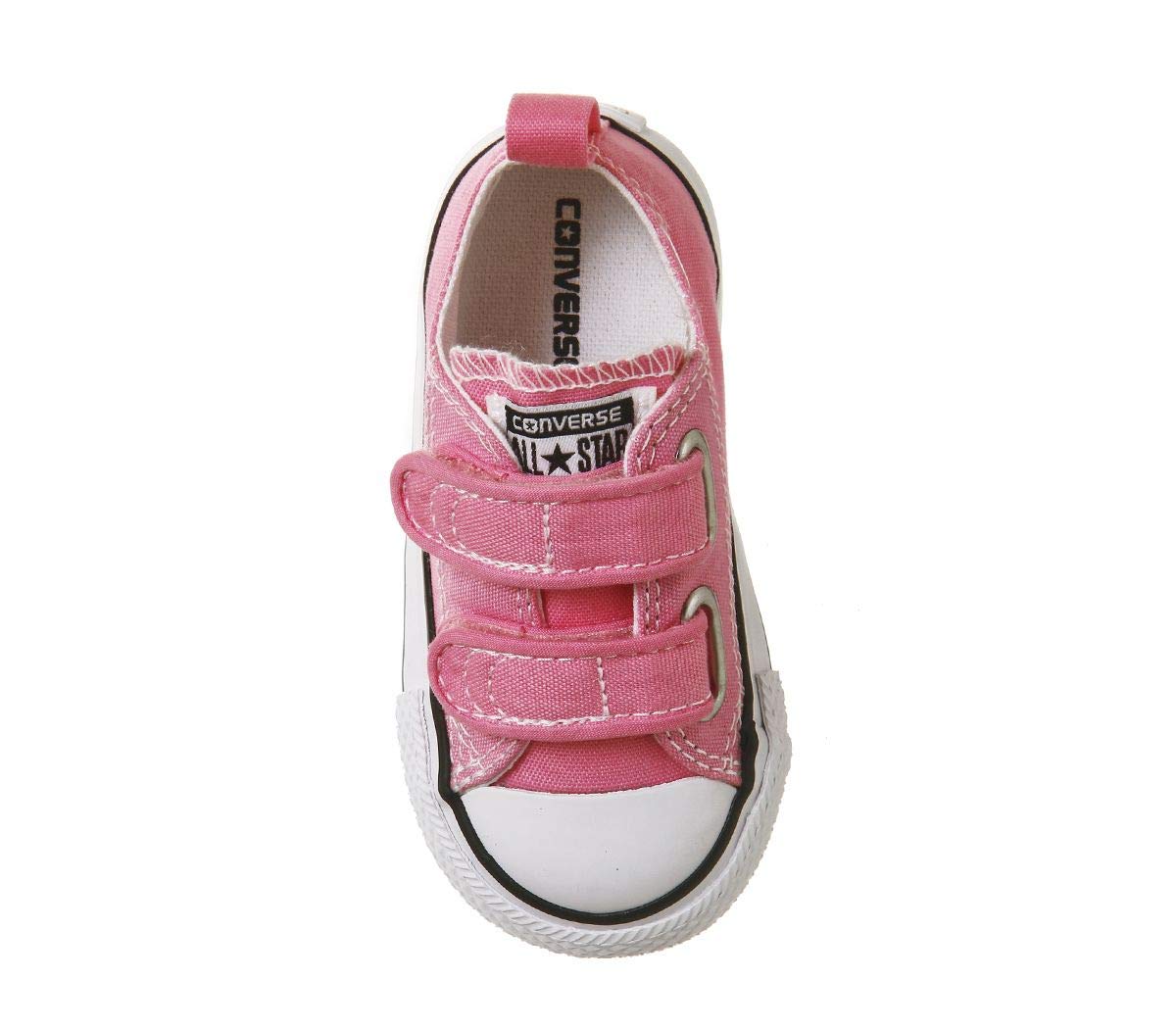 Converse Baby Girls Chuck Taylor All Star 2V Low Top Sneaker, Pink, 10 Infant