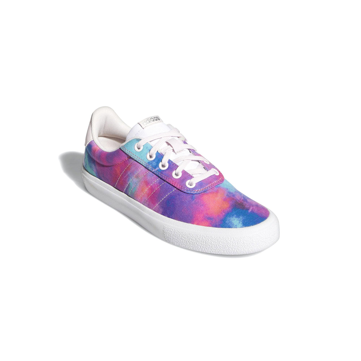 Adidas Women's Vulc Raid3r Skateboard Shoes, White/Pink/Silver Metallic US 6.5