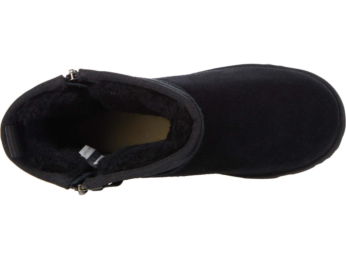 UGG Classic Short Dual Zip II (Toddler/Little Kid/Big Kid) Black 13 Little Kid M