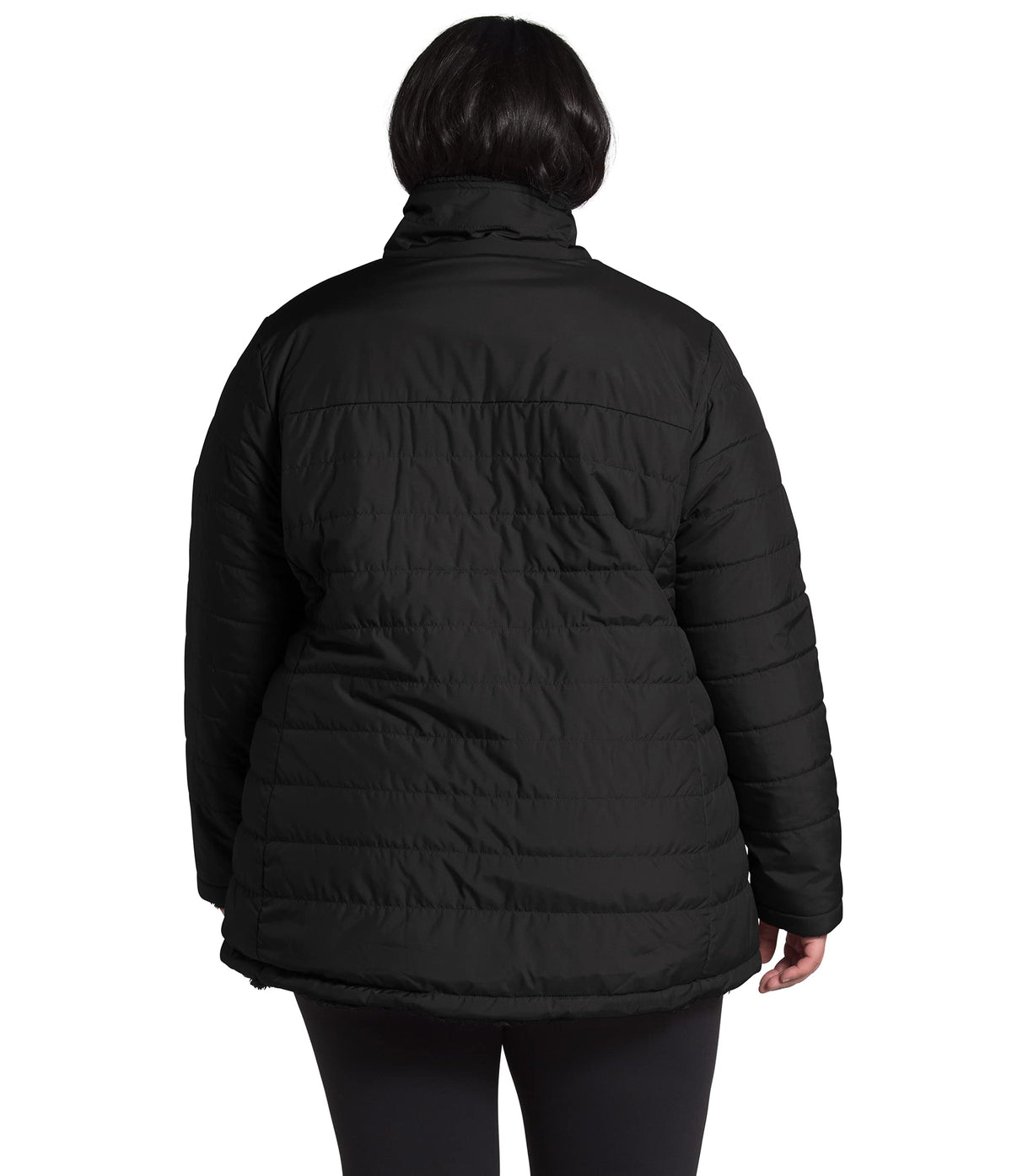 THE NORTH FACE Plus Size Mossbud Insulated Reversible Jacket TNF Black 1X
