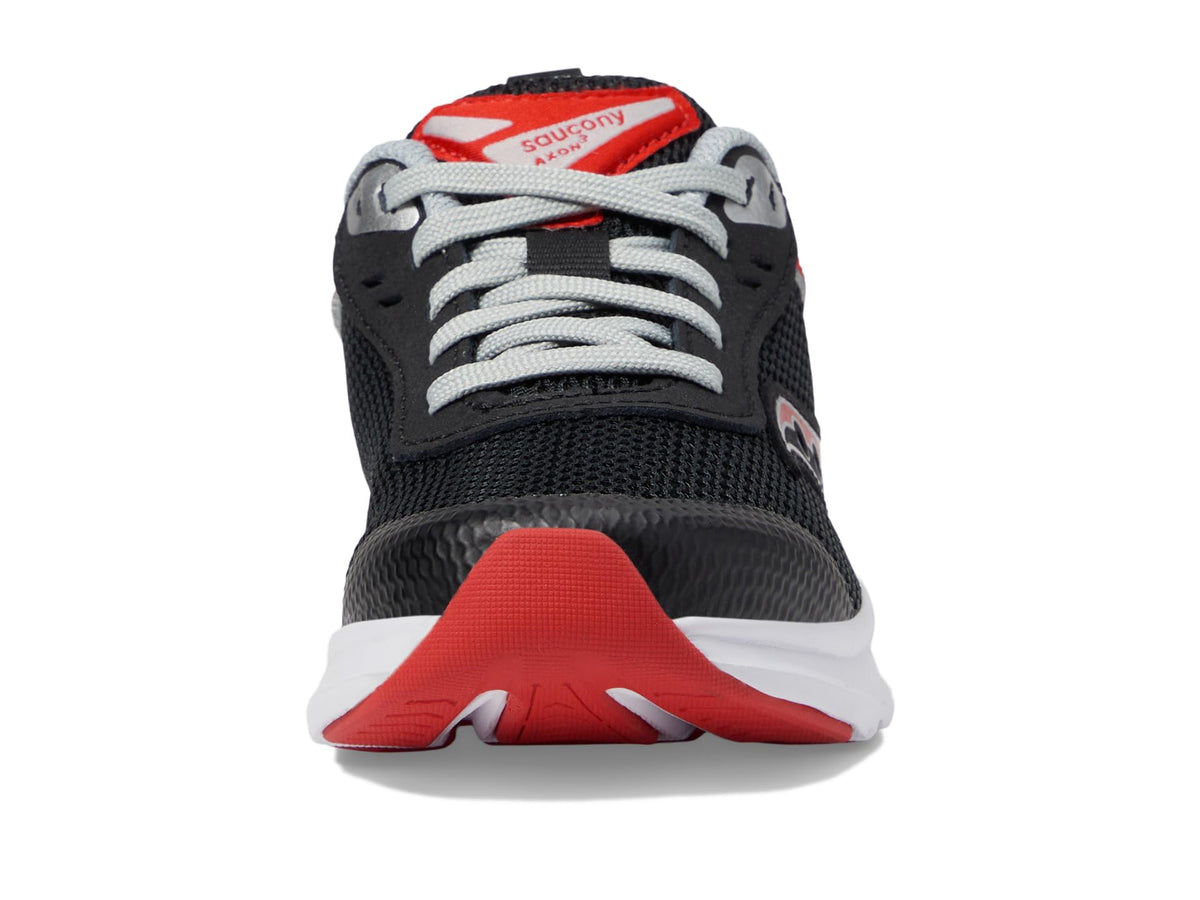 Saucony Axon 3 Sneaker, Infrared/Black, 6 US Unisex Big Kid