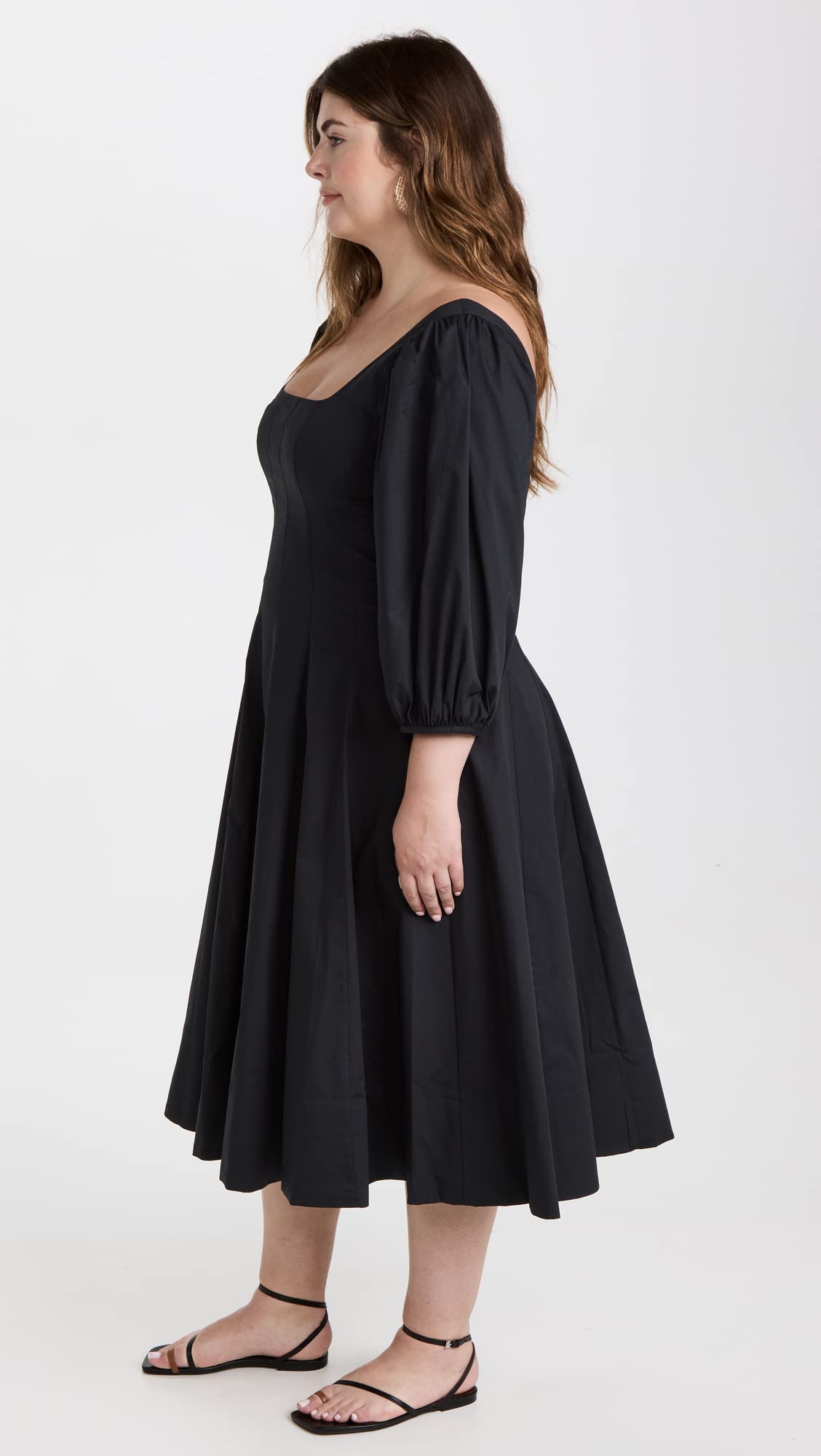 STAUD Women's Swells Dress 14 Black