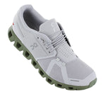On Men's Cloud 5 Sneakers, Glacier/Reseda, 11.5