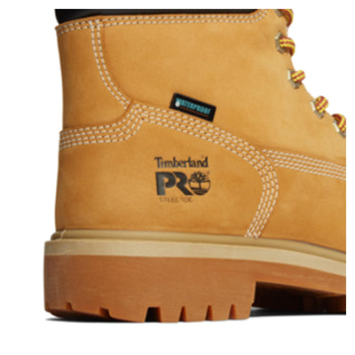 Timberland PRO Women's Direct Attach 6 Inch Steel Safety Toe Insulated Waterproof Industrial Work Boot, Wheat, 8.5 Wide