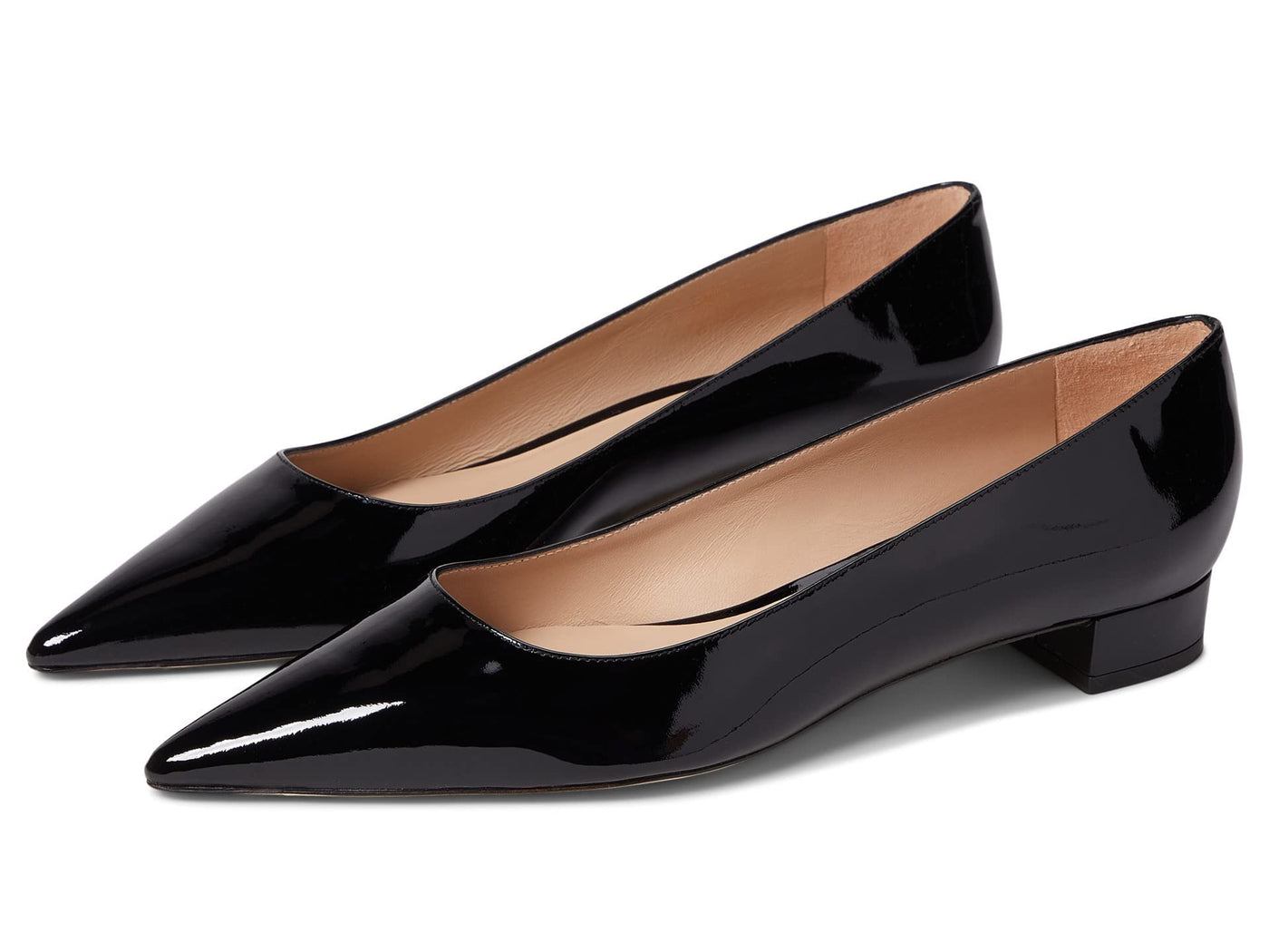 Stuart Weitzman Womens Stuart Flat Black 9.5 B