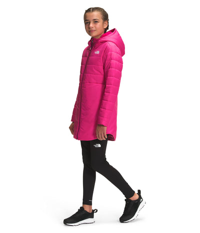 THE NORTH FACE Girls' Reversible Mossbud Swirl Parka, Cabaret Pink, XX-Small