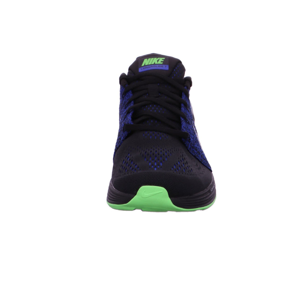 Nike Men's Lunarglide 7 Running Shoe (13 M US, Black/Sail/Racer Blue/VLTG Grn)