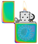 Zippo Sun Design Multi-Color Pocket Lighter