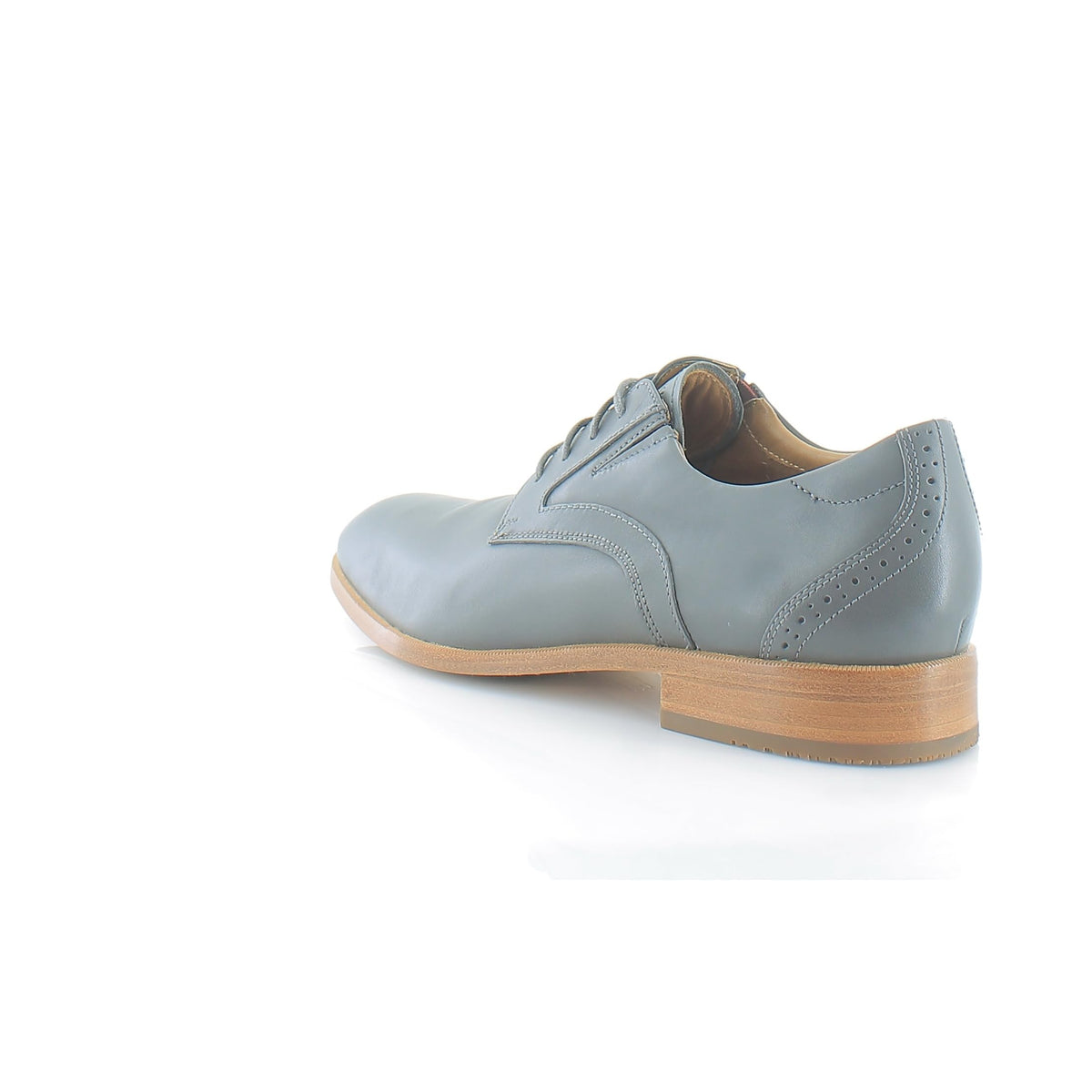 Rockport Men's Total Motion Office Plain Toe Oxford Steel Grey Leather