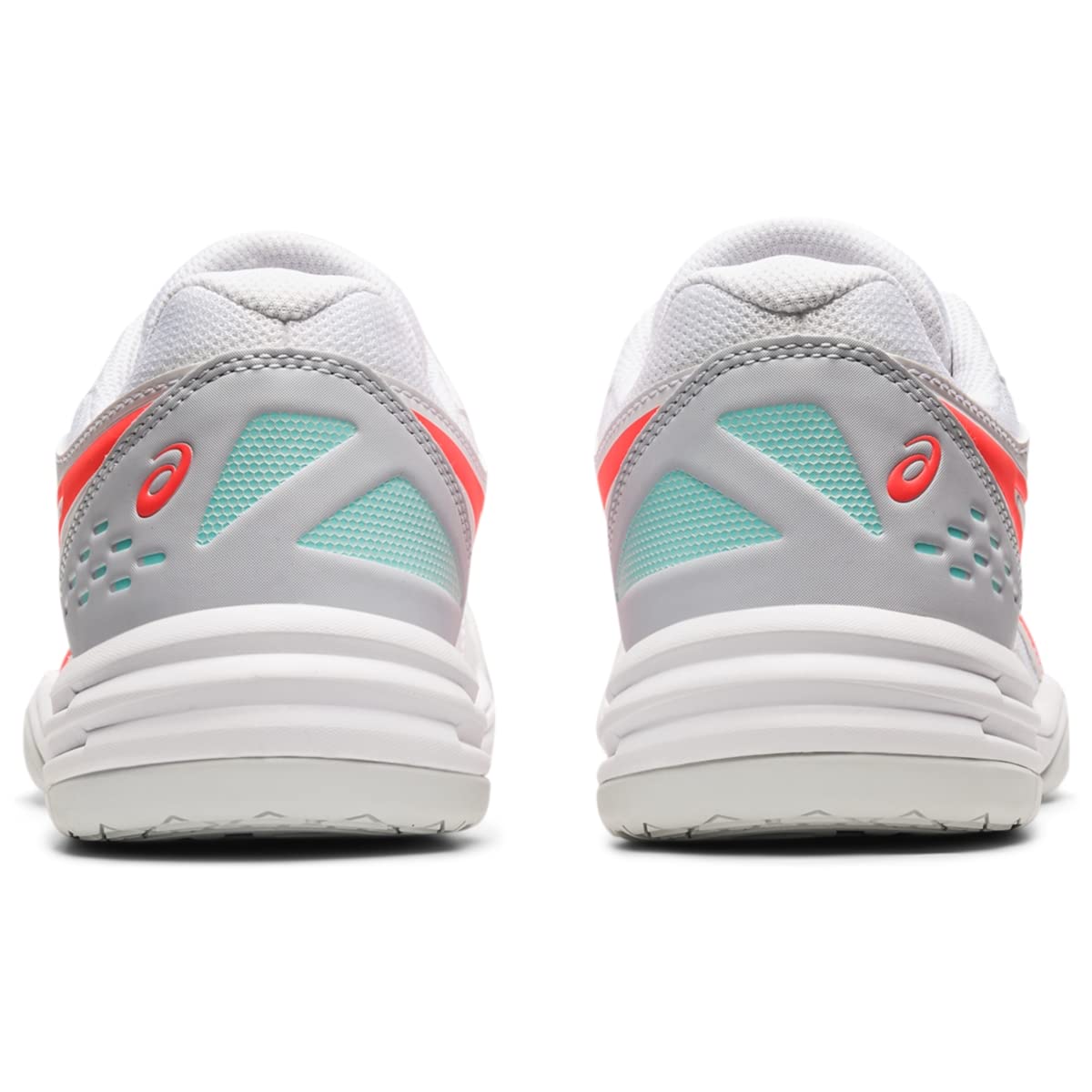 ASICS Women's Upcourt 4 Indoor Sport Shoes, 7, White/Sunrise RED