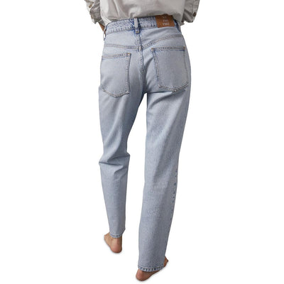 Free People Pacifica Straight Leg Bleach Acid Wash 30