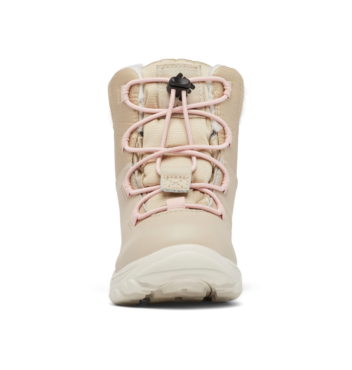 Columbia Youth Unisex Moritza Boot, Ancient Fossil/Dusty Pink, 12