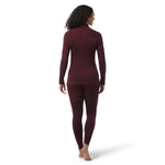 Smartwool Women's Classic Thermal Merino Base Layer 1/4 Zip Black Cherry Heather Xs