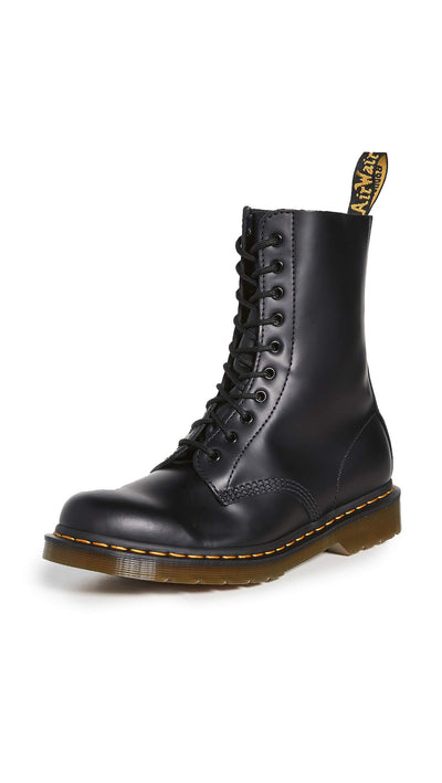 Dr. Martens 1490 Lace-Up Boot,Black Smooth,UK 8 (US Men's 9, Women's 10) M US