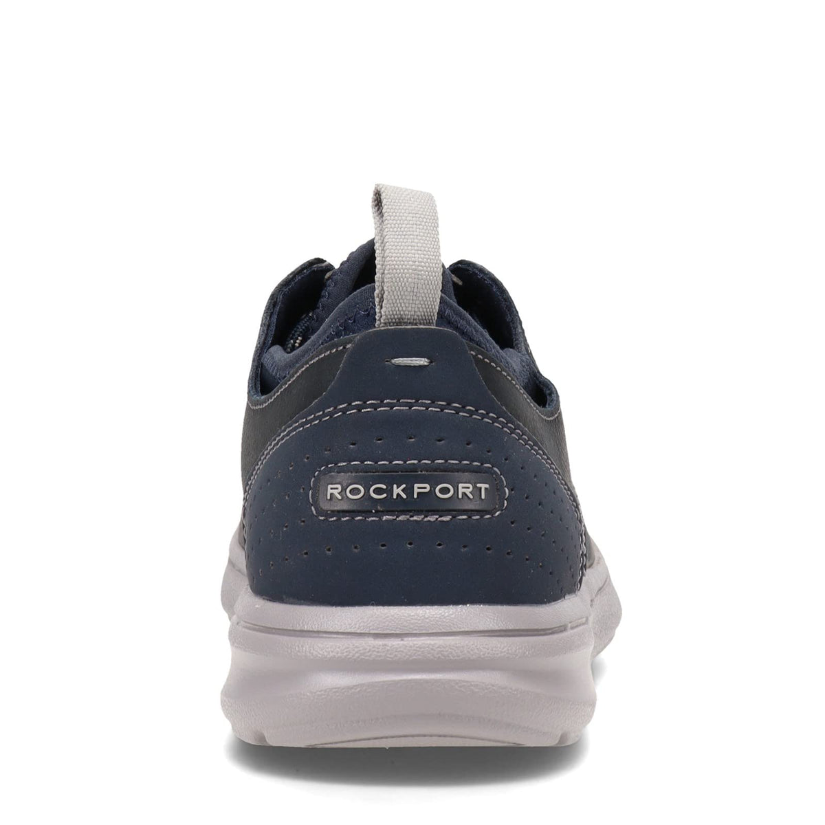 Rockport Men's Beckwith Plain Toe Oxford Sneaker, New Dress Blues Leather/Suede, 6.5 Wide