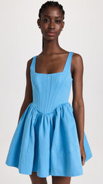 STAUD Women's Landscape Dress, Azure, Blue, 0