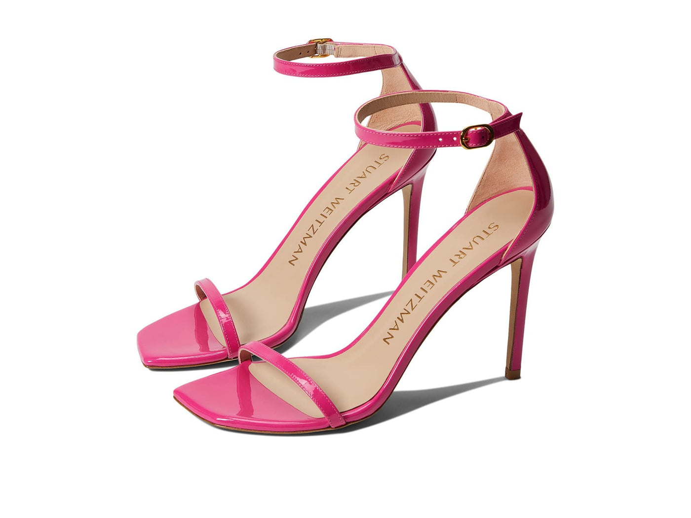 Stuart Weitzman Nudistcurve 100 Sandal Magenta 11 M