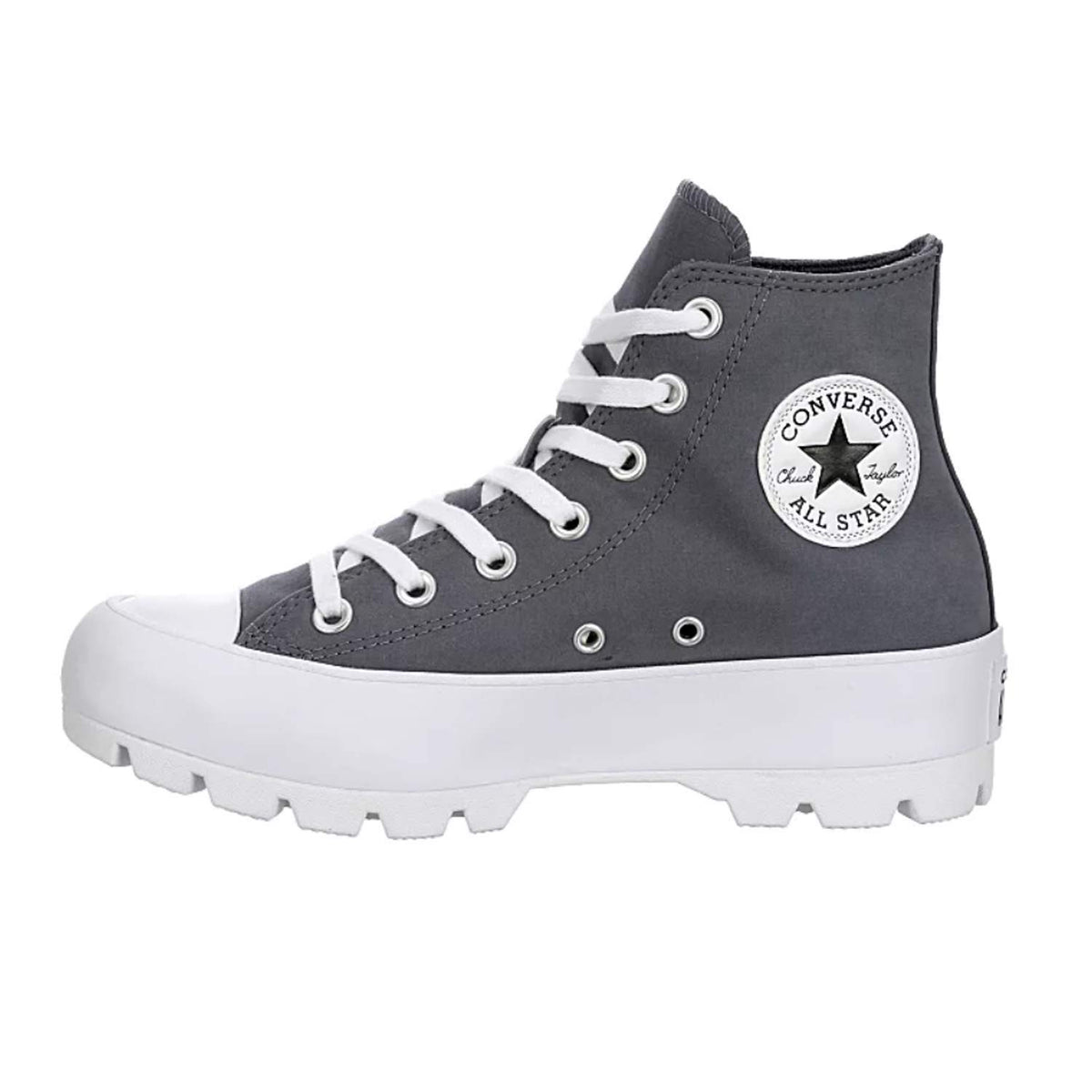 Converse Women's Chuck Taylor All Star Lugged High Top Sneaker Grey 8.5