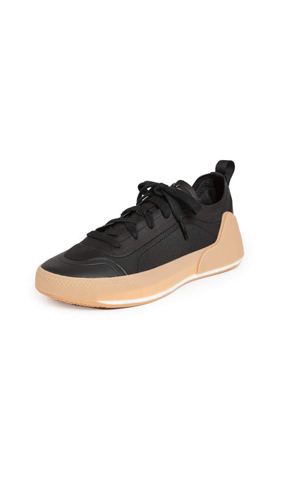 adidas by Stella McCartney Women's Asmc Treino Sneakers, Cblack/Cblack/Owhite, Black, 9 Medium US