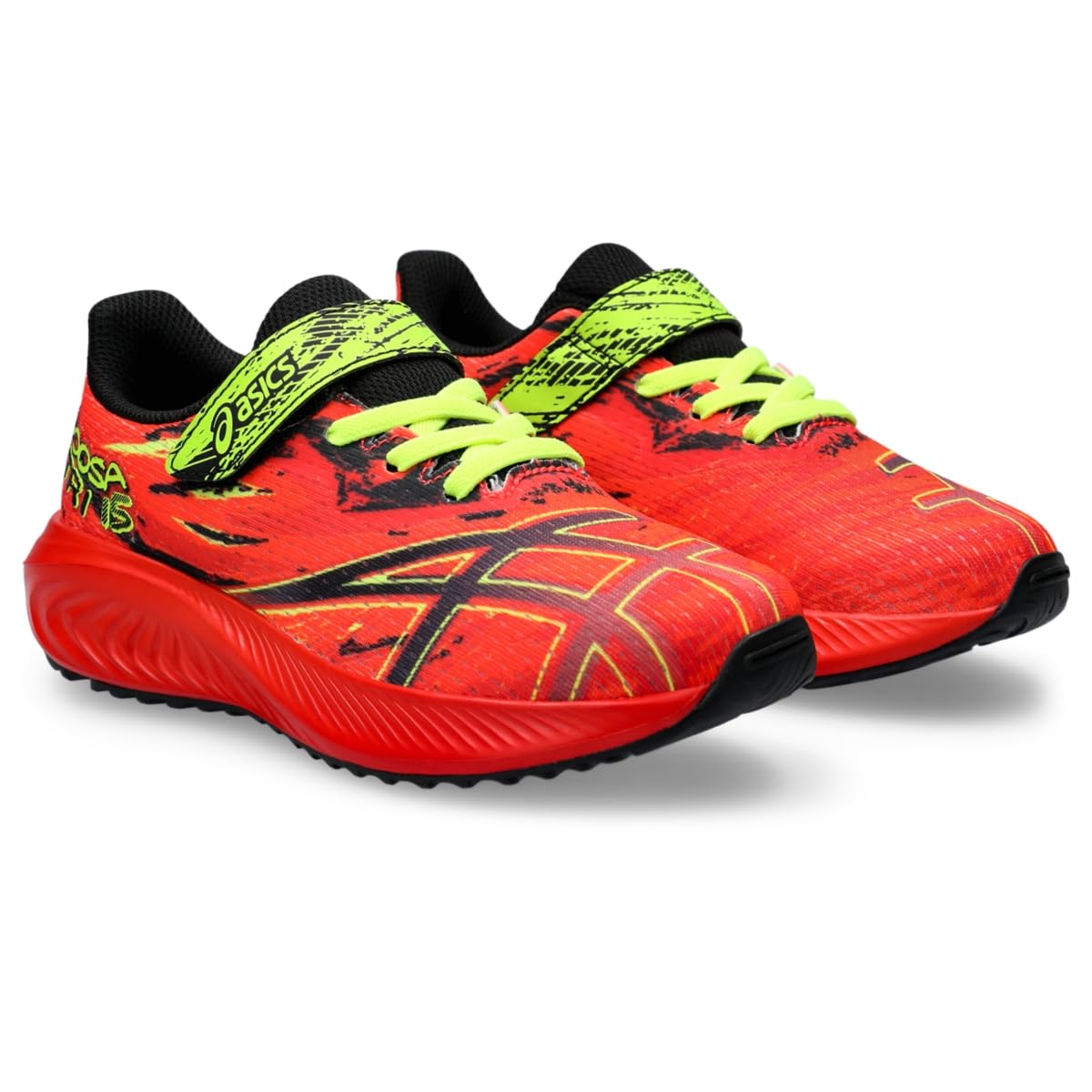 ASICS Boy's Pre Noosa Tri 15 PS (Toddler/Little Kid) Sunrise Red/Black 1 Little Kid M